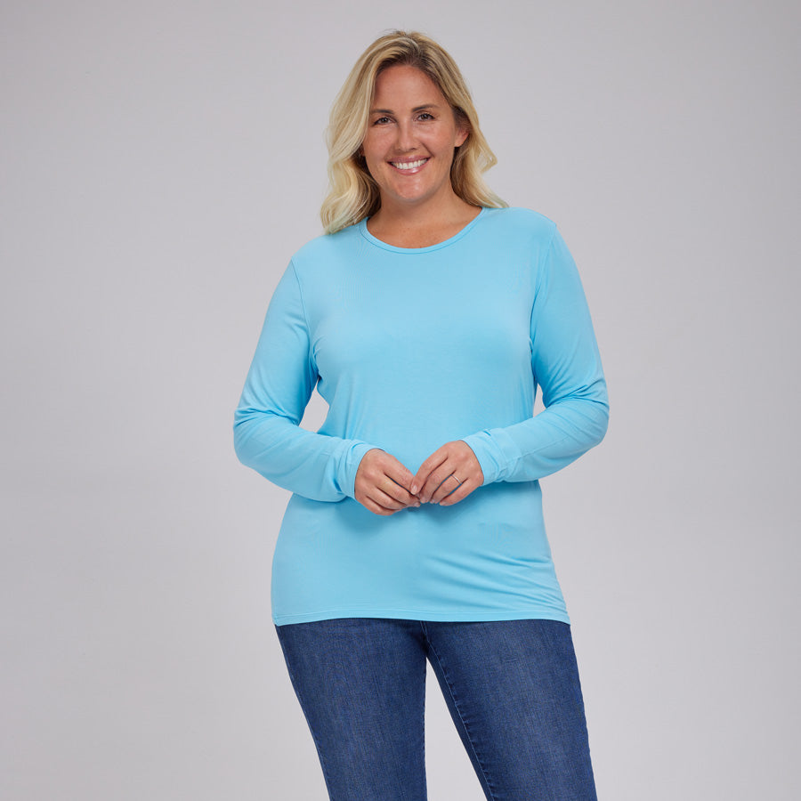 Womens Everyday Long Sleeve Crew Tee