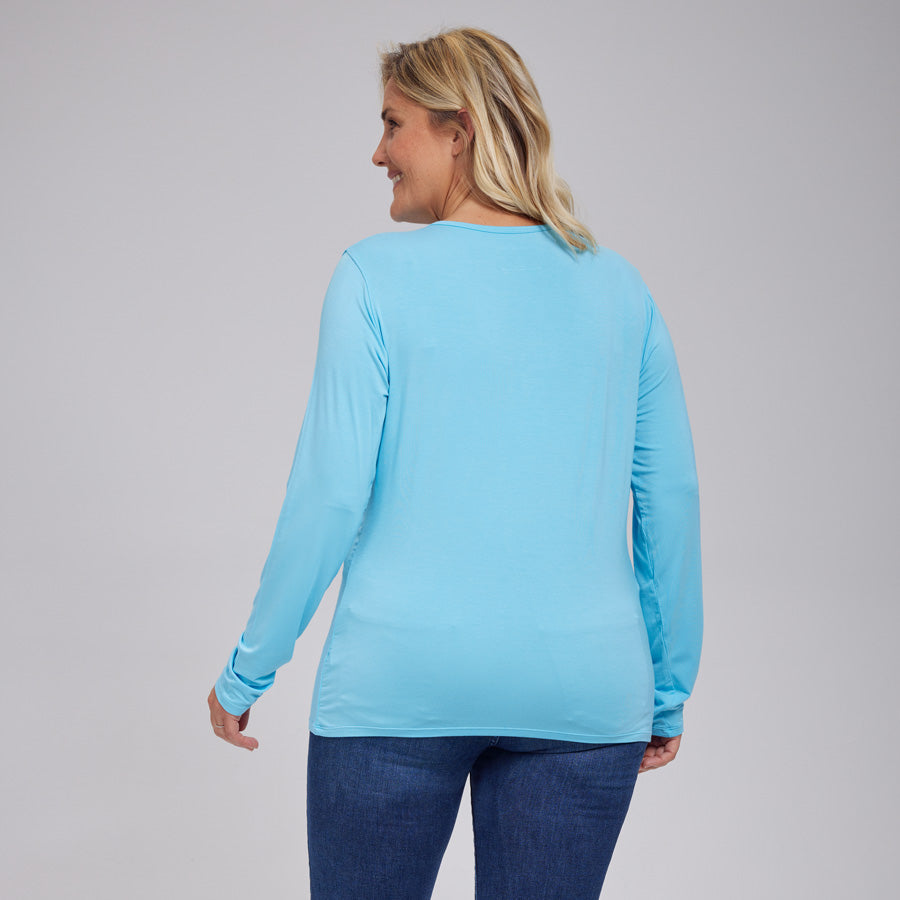 Womens Everyday Long Sleeve Crew Tee