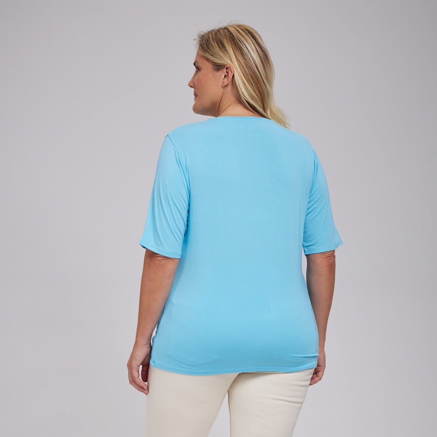 Womens Everyday Short Sleeve V-Neck Tee
