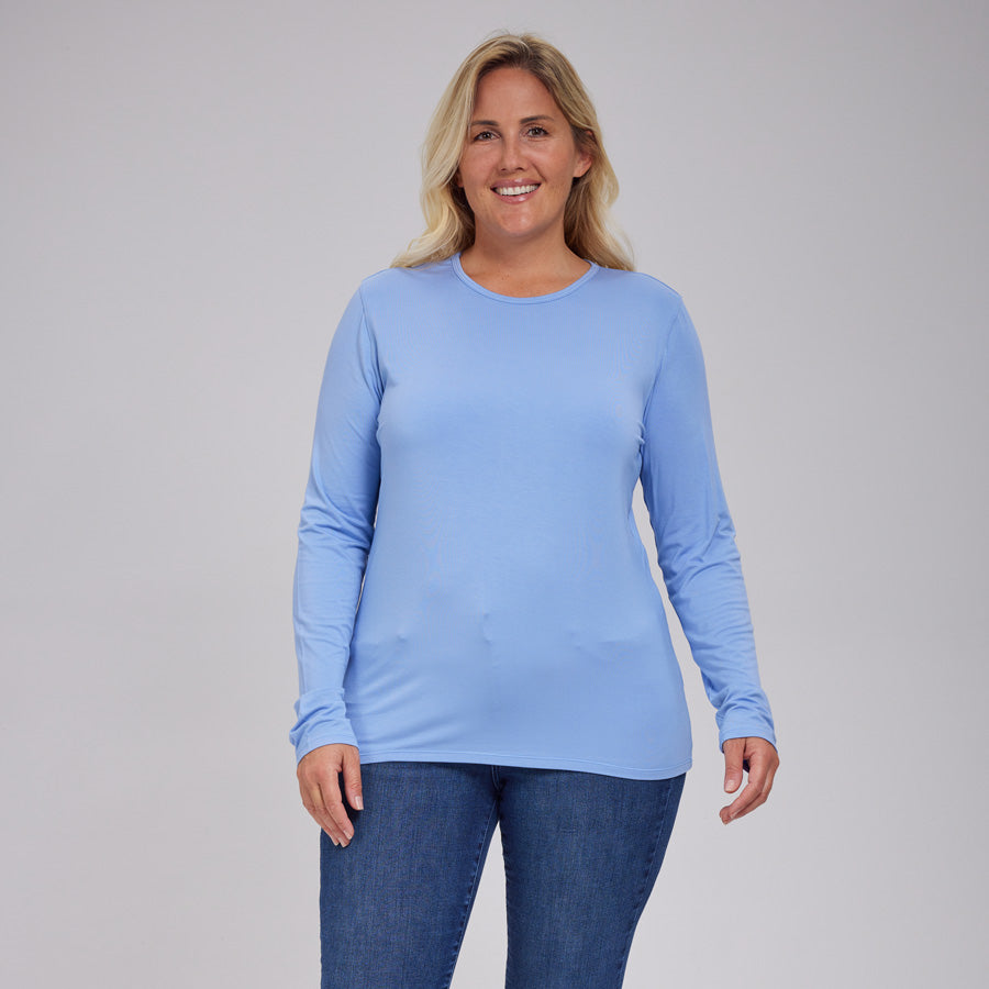 Womens Everyday Long Sleeve Crew Tee