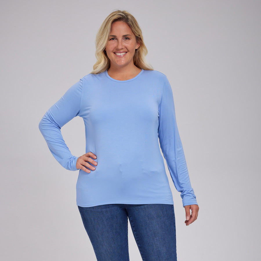 Womens Everyday Long Sleeve Crew Tee
