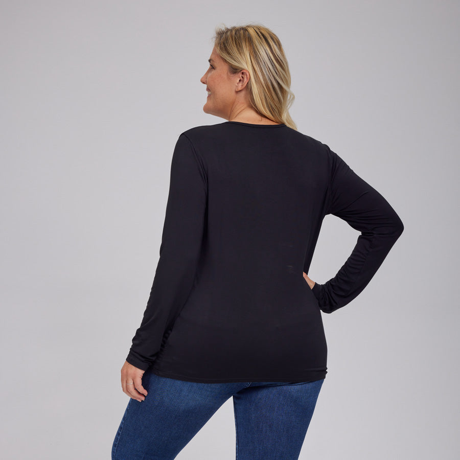 Womens Everyday Long Sleeve Crew Tee