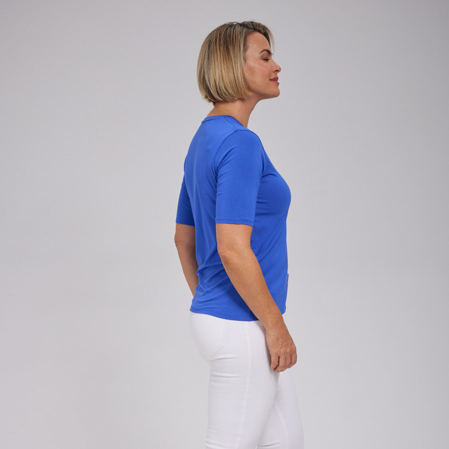 Womens Everyday Short Sleeve V-Neck Tee