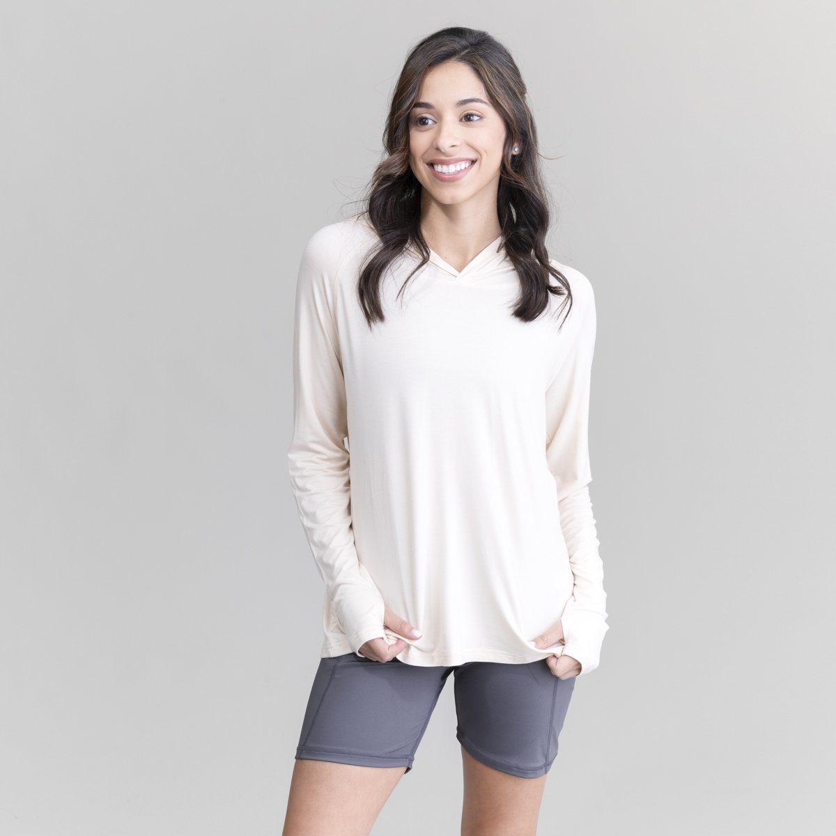 Womens Lightweight Boardwalk Crewneck Hoodie UPF50+
