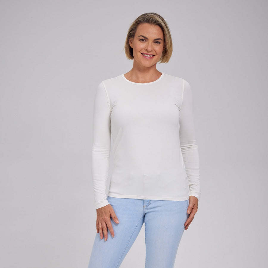 Womens Everyday Long Sleeve Crew Tee