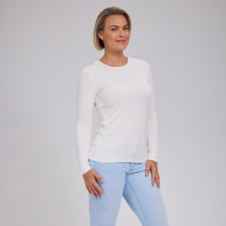 Womens Everyday Long Sleeve Crew Tee