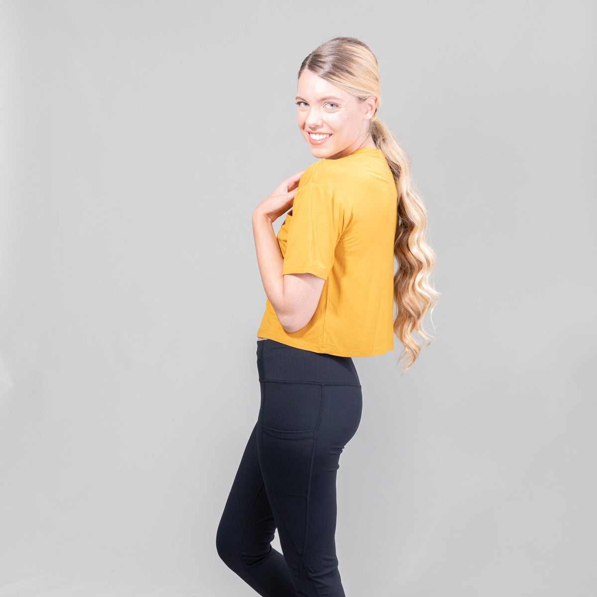 Womens Highnoon V Neck Croptop UPF50+