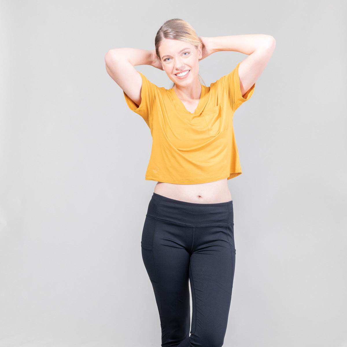 Womens Highnoon V Neck Croptop UPF50+
