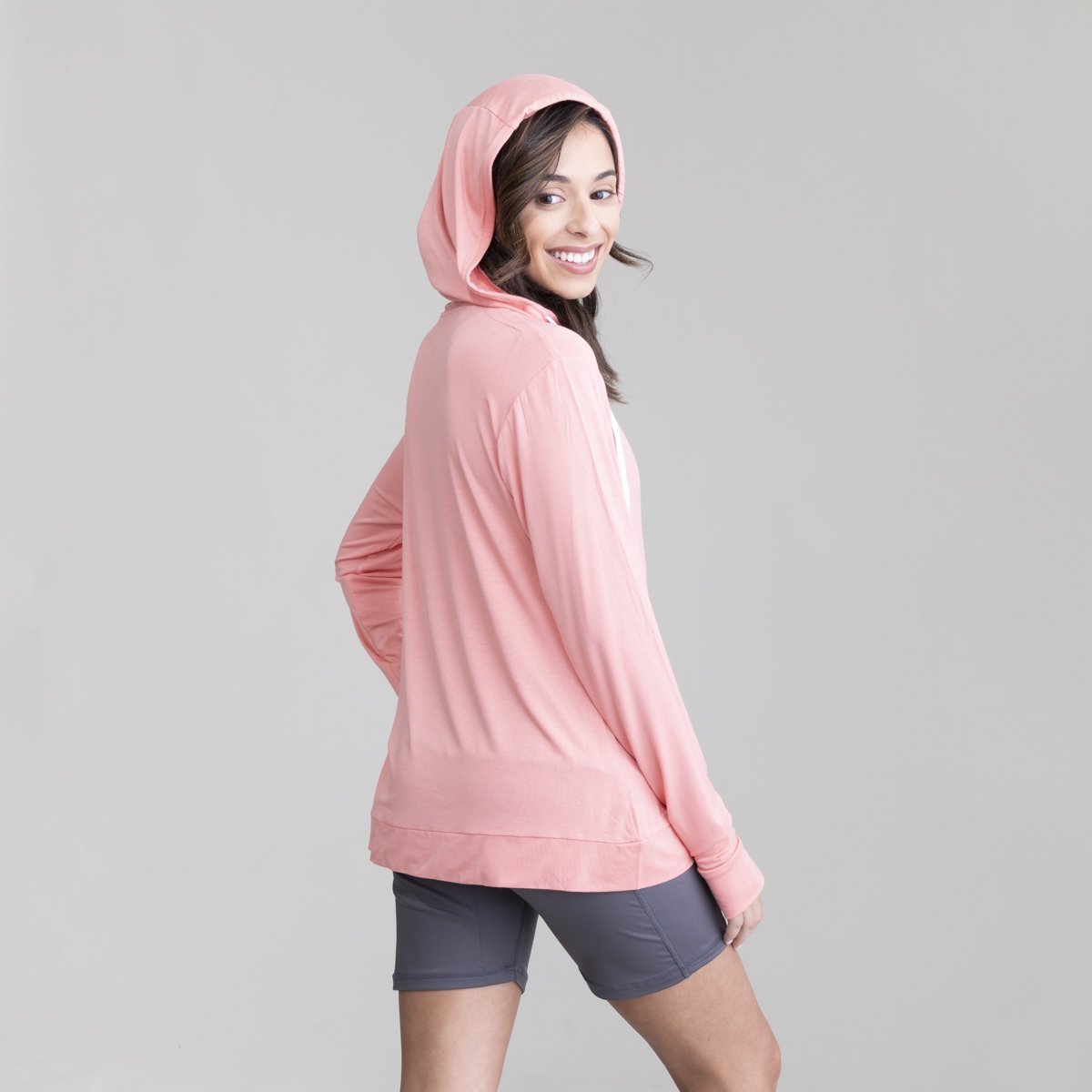 Womens Lightweight Dusk V-Neck Hoodie UPF50+