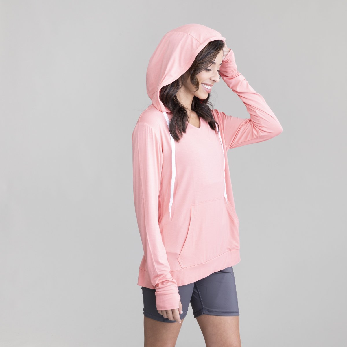 Womens Lightweight Dusk V-Neck Hoodie UPF50+