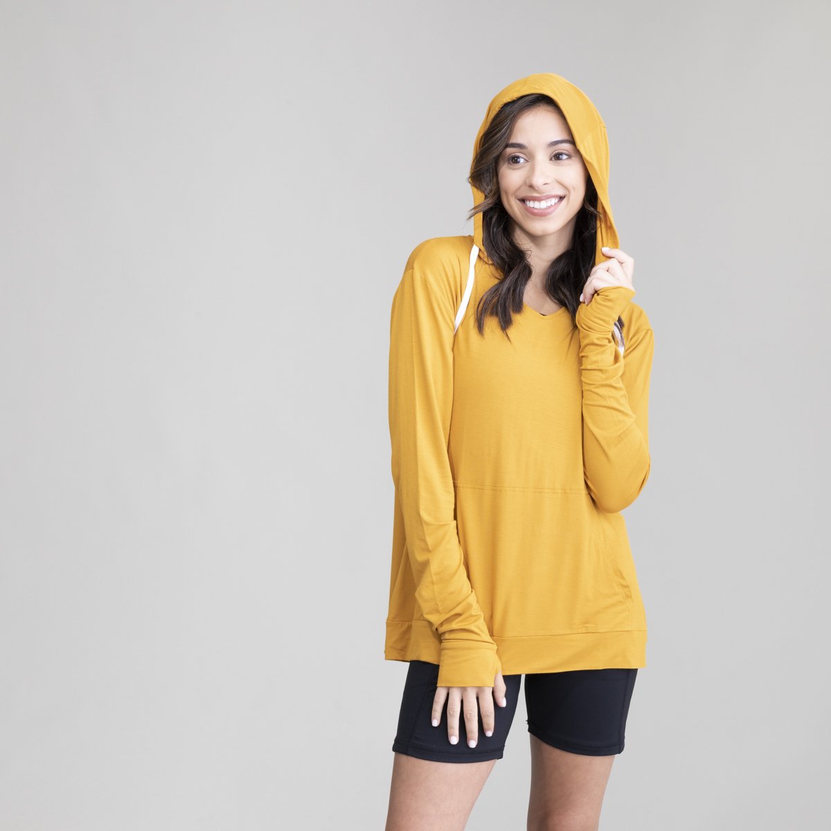Womens Lightweight Dusk V-Neck Hoodie UPF50+