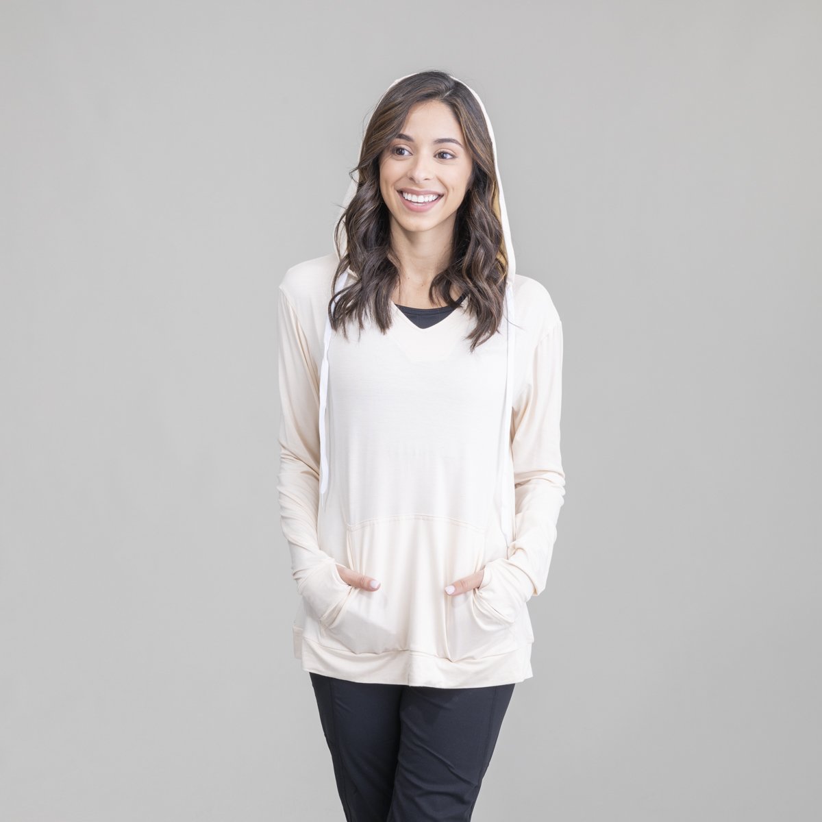 Womens Lightweight Dusk V-Neck Hoodie UPF50+