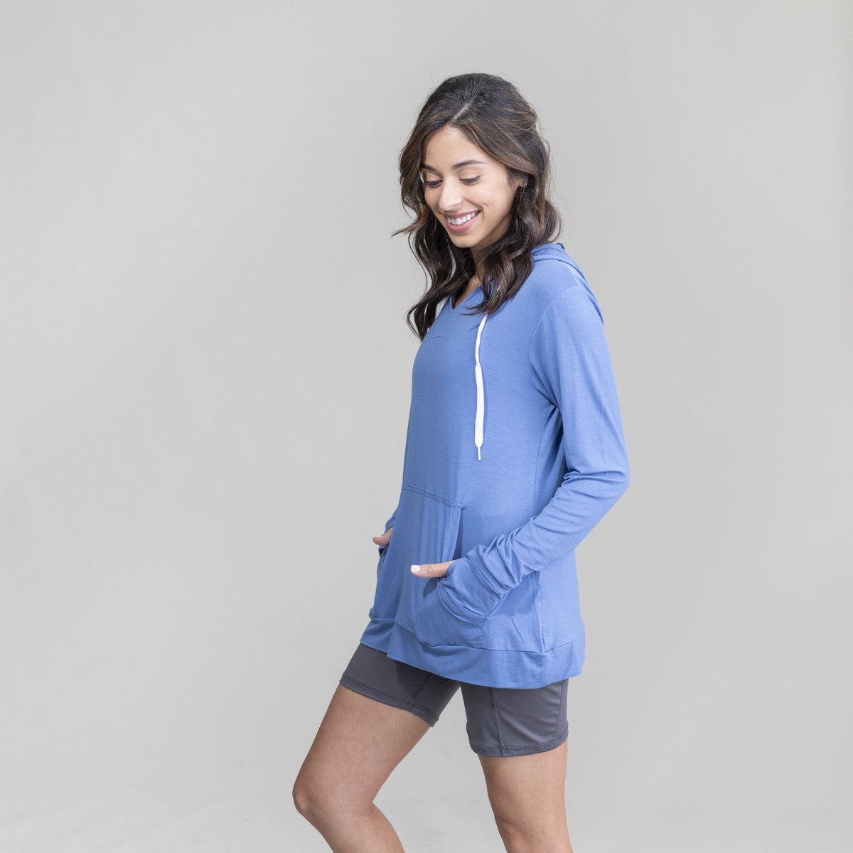 Womens Lightweight Dusk V-Neck Hoodie UPF50+
