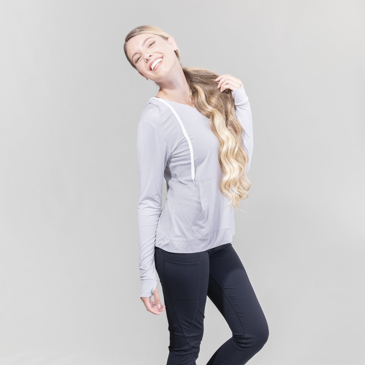 Womens Lightweight Dusk V-Neck Hoodie UPF50+
