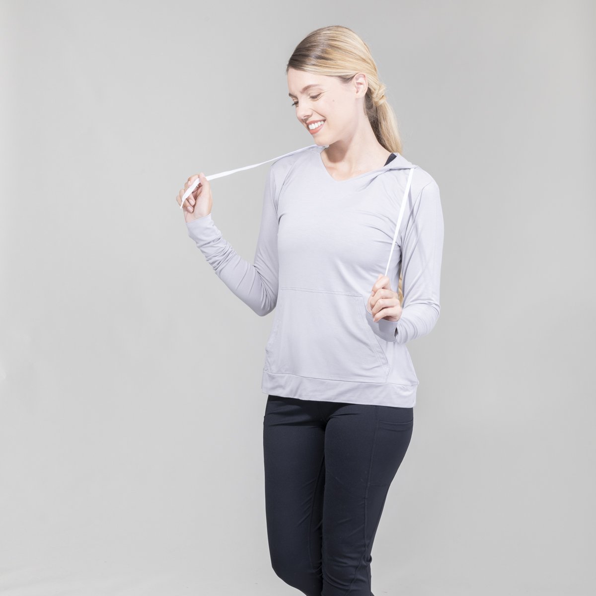 Womens Lightweight Dusk V-Neck Hoodie UPF50+