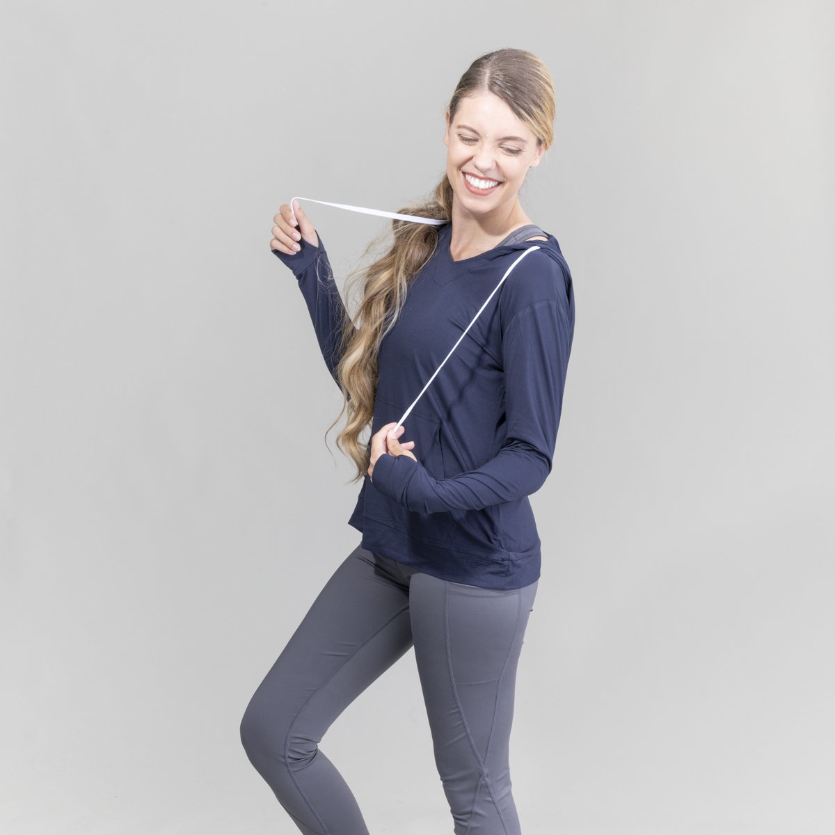 Womens Lightweight Dusk V-Neck Hoodie UPF50+