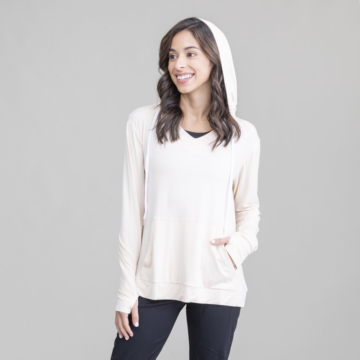 Womens Lightweight Dusk V-Neck Hoodie UPF50+