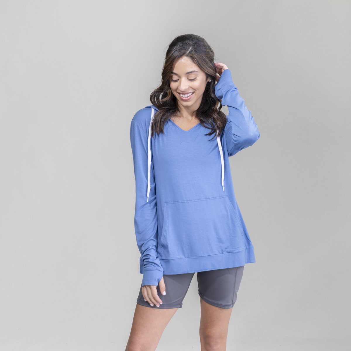 Womens Lightweight Dusk V-Neck Hoodie UPF50+