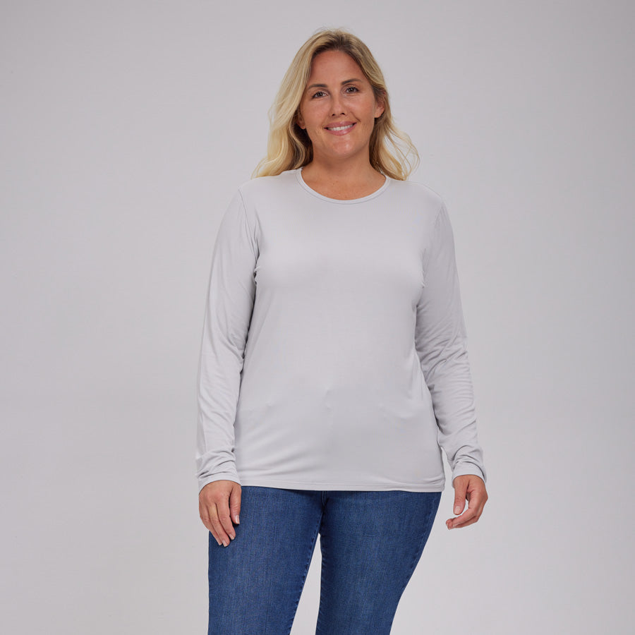 Womens Everyday Long Sleeve Crew Tee