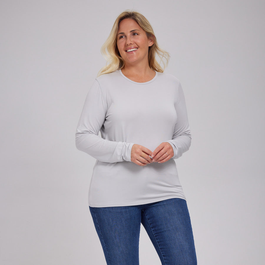 Womens Everyday Long Sleeve Crew Tee