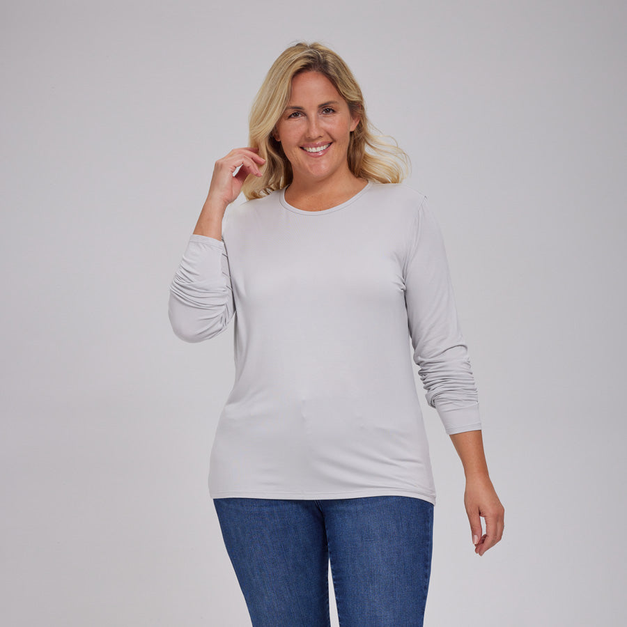Womens Everyday Long Sleeve Crew Tee