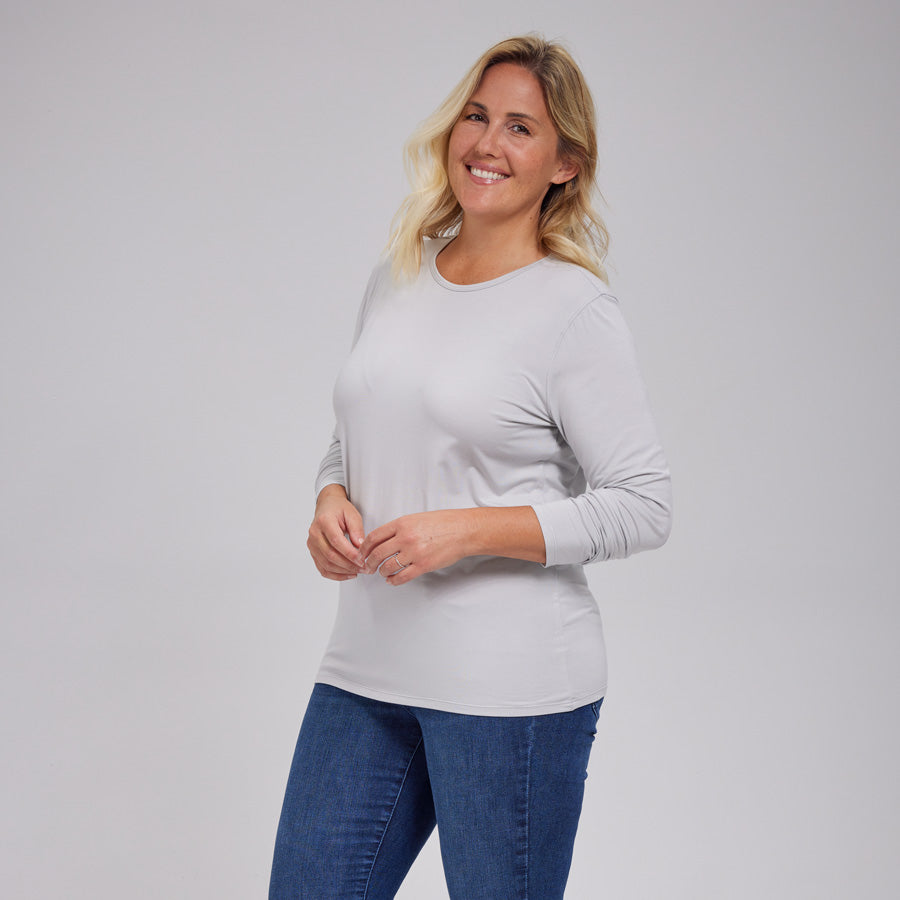 Womens Everyday Long Sleeve Crew Tee