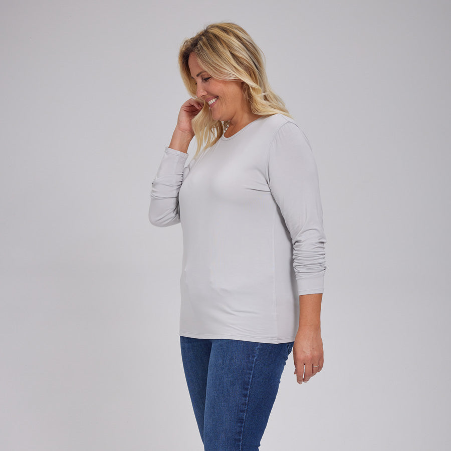 Womens Everyday Long Sleeve Crew Tee