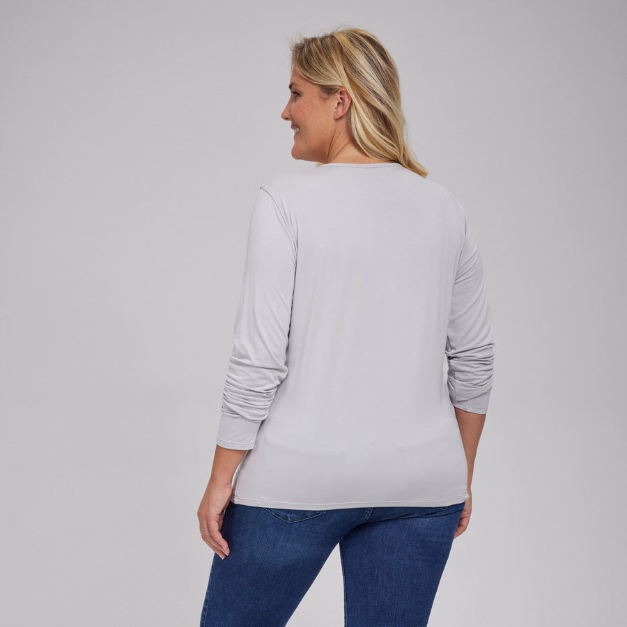 Womens Everyday Long Sleeve Crew Tee