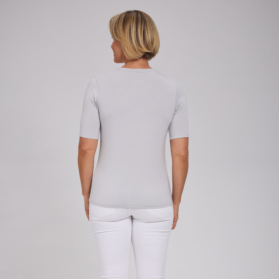 Womens Everyday Short Sleeve V-Neck Tee