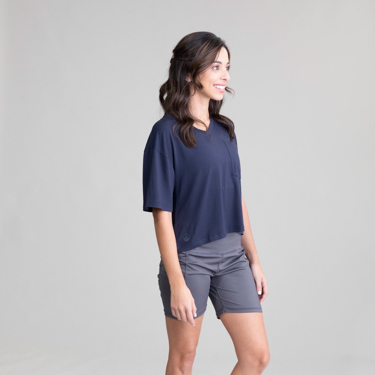 Womens Highnoon V Neck Croptop UPF50+