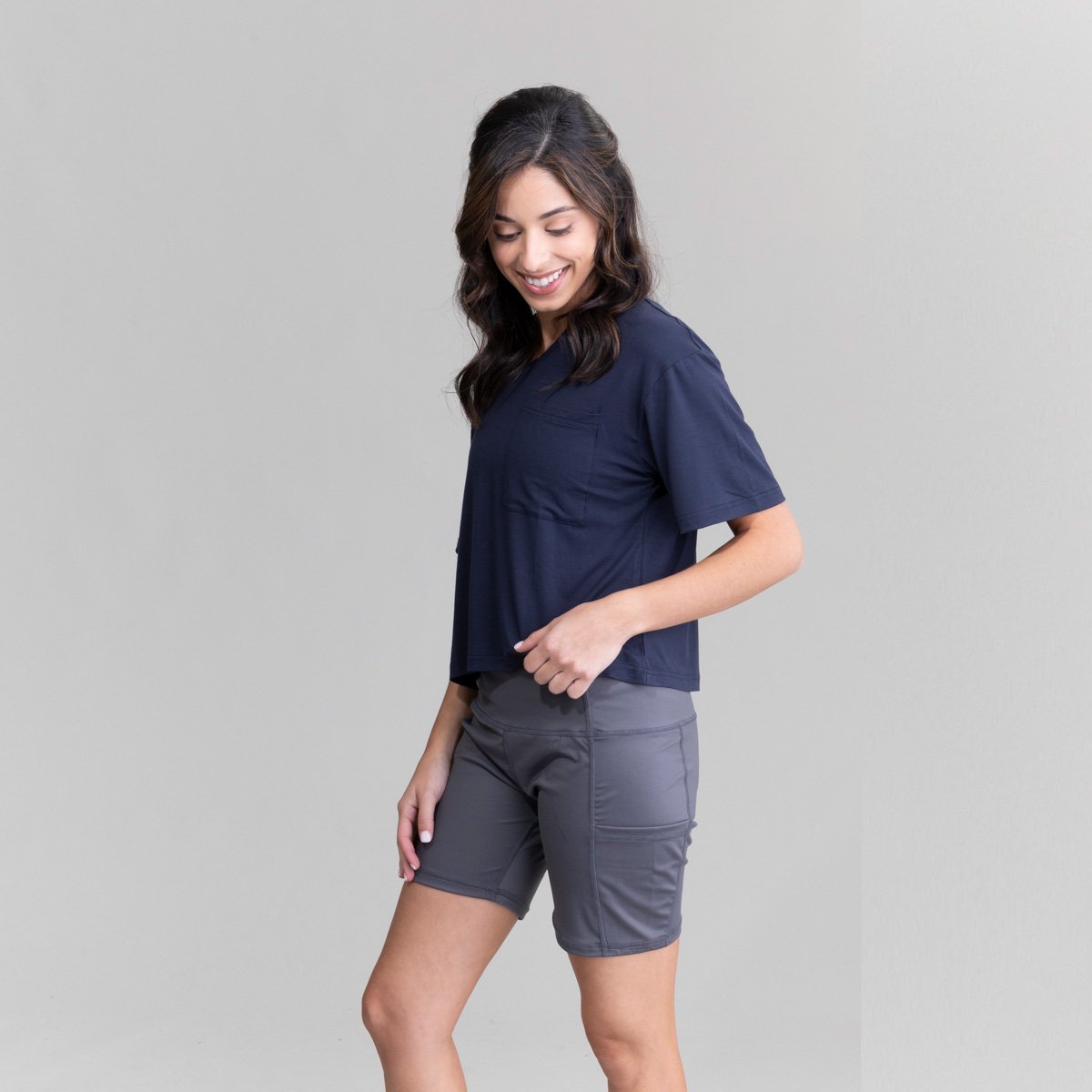 Womens Highnoon V Neck Croptop UPF50+