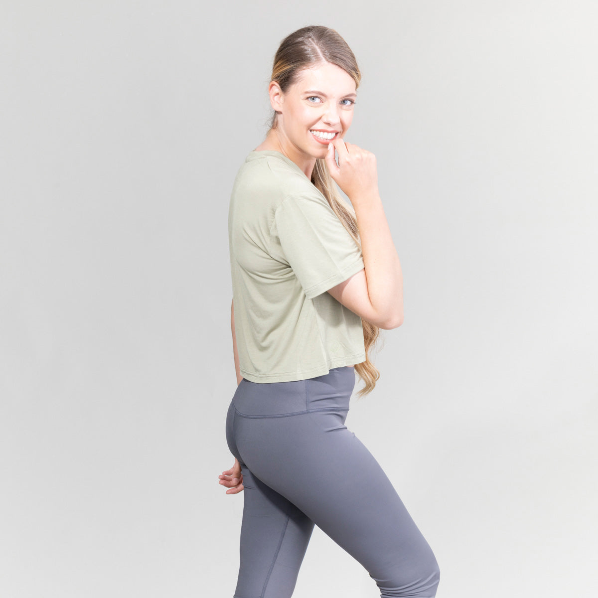 Womens Highnoon V Neck Croptop UPF50+