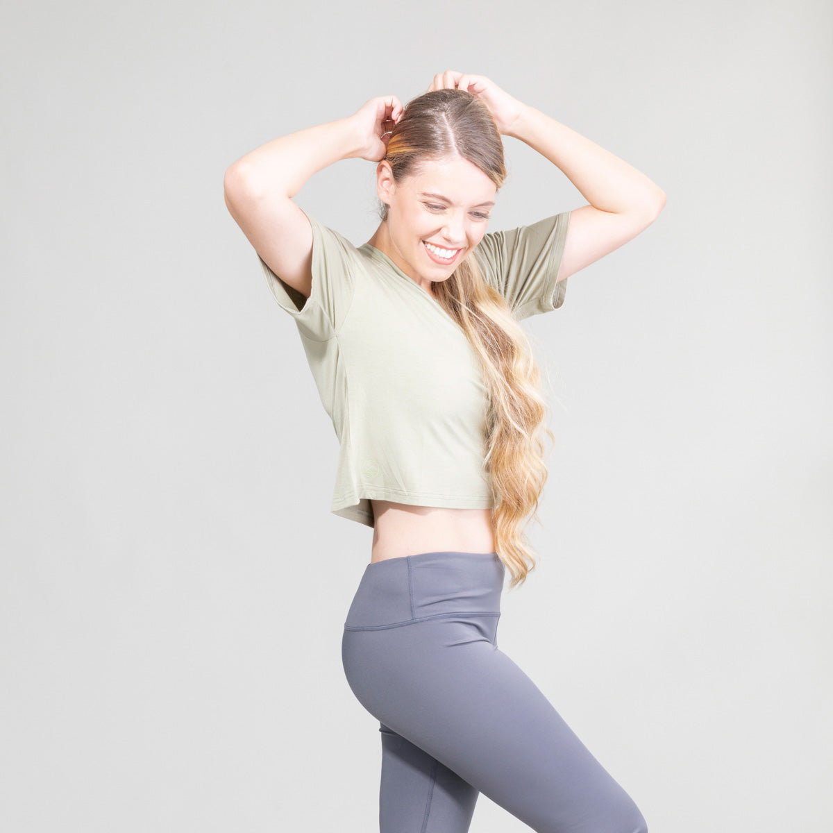 Womens Highnoon V Neck Croptop UPF50+