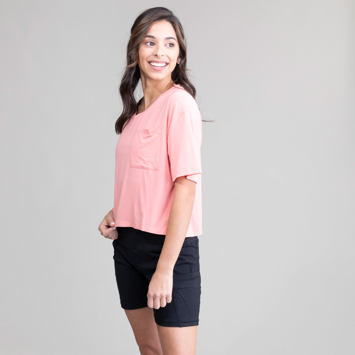 Womens Highnoon V Neck Croptop UPF50+
