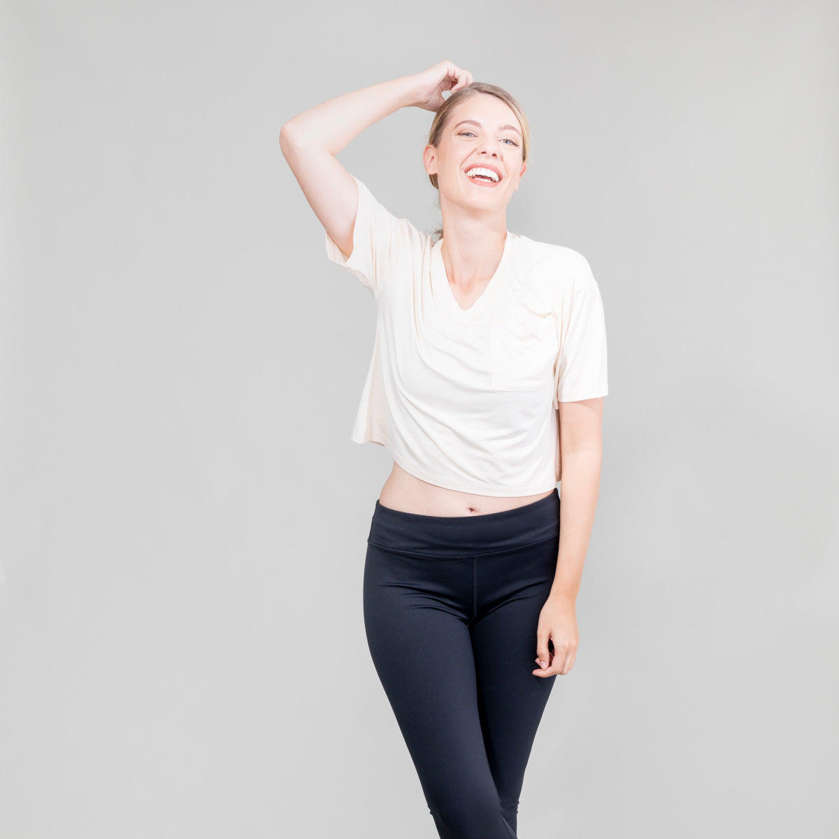 Womens Highnoon V Neck Croptop UPF50+