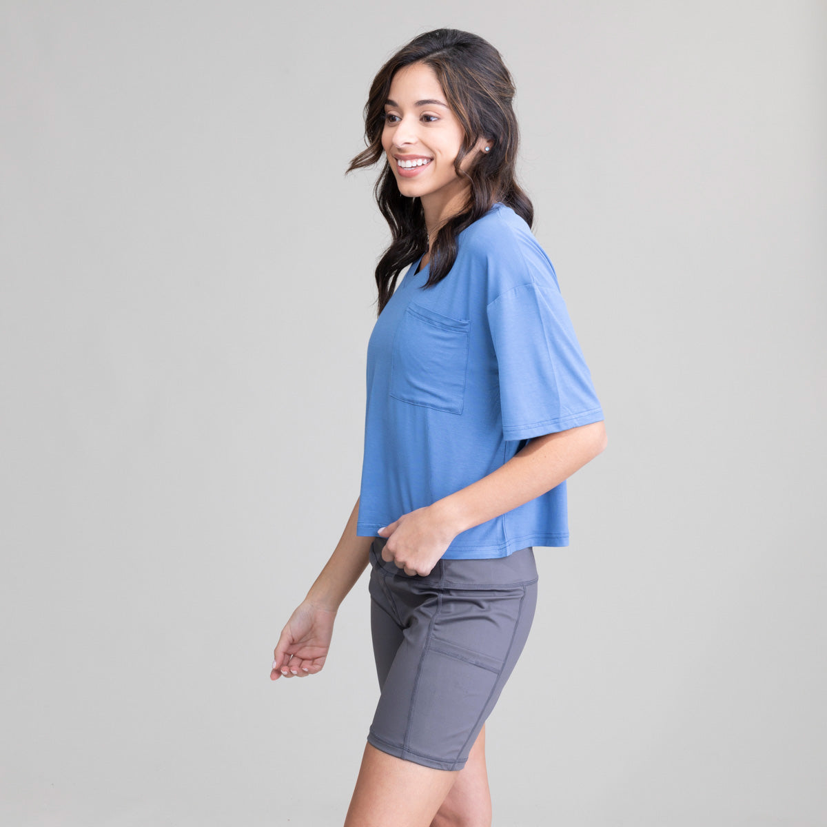 Womens Highnoon V Neck Croptop UPF50+