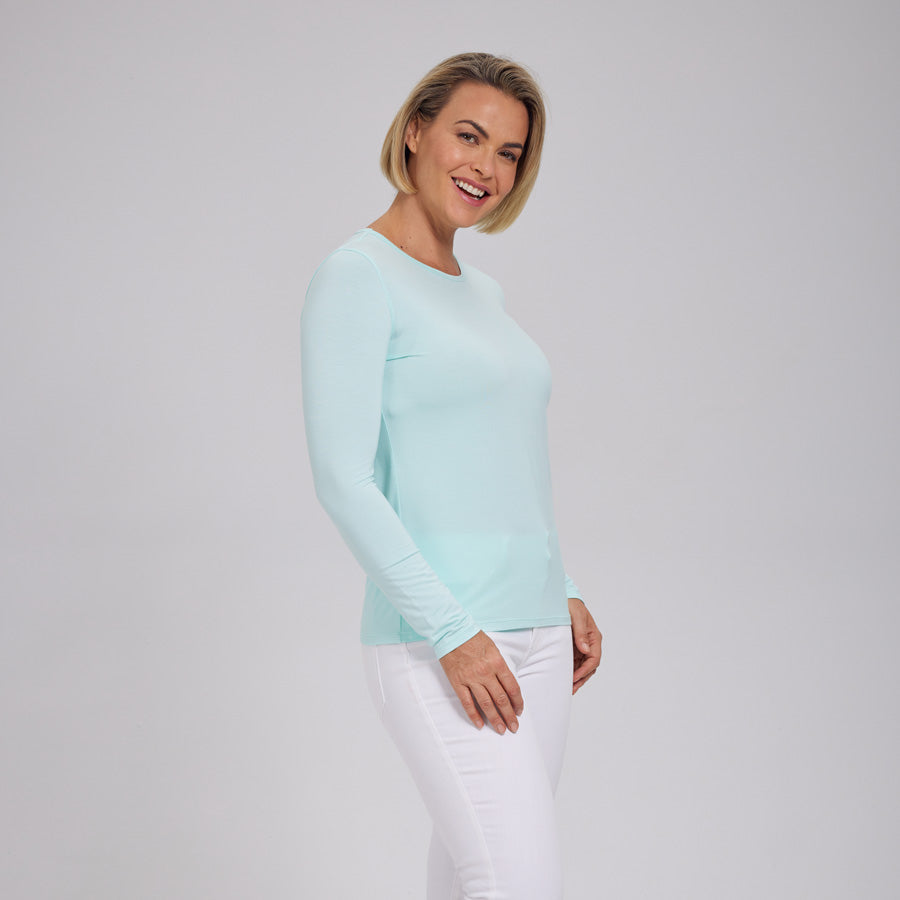 Womens Everyday Long Sleeve Crew Tee