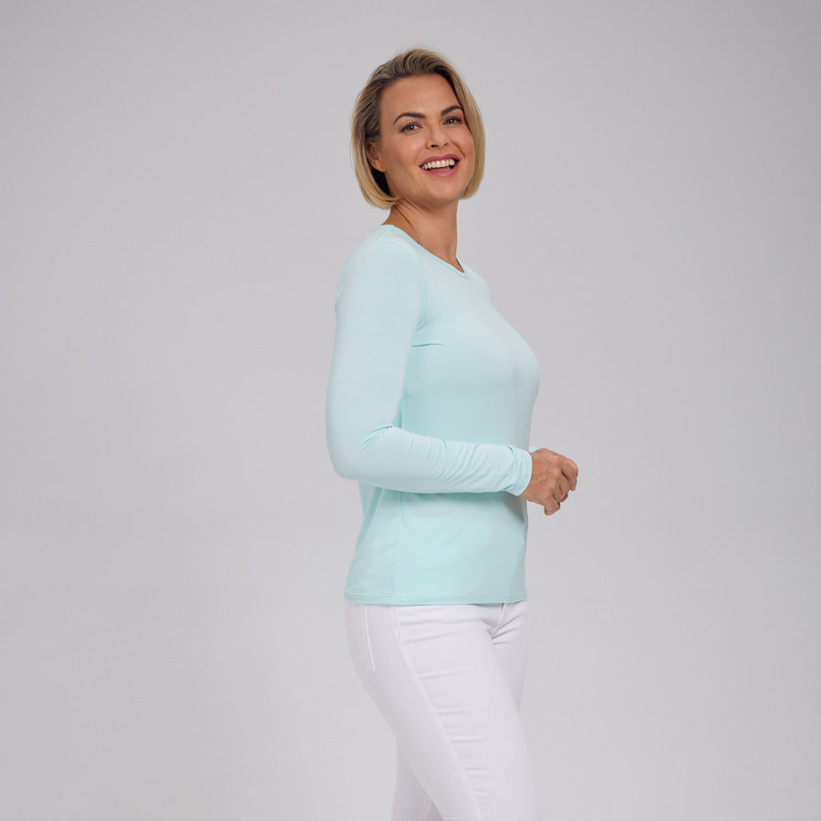 Womens Everyday Long Sleeve Crew Tee