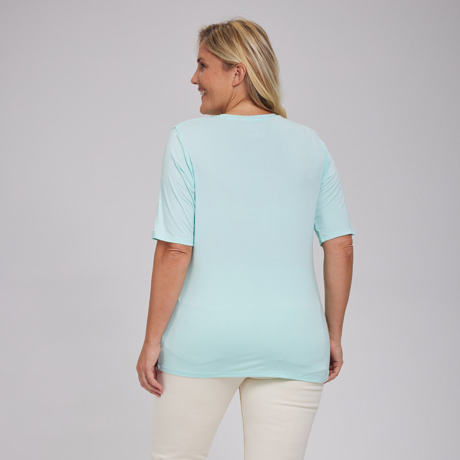 Womens Everyday Short Sleeve V-Neck Tee