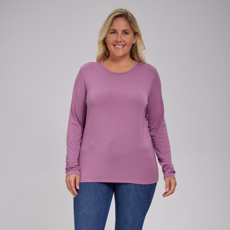 Womens Everyday Long Sleeve Crew Tee