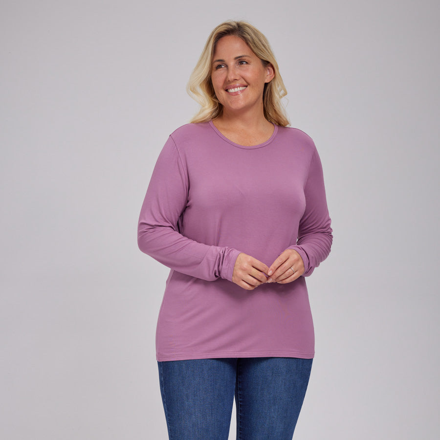 Womens Everyday Long Sleeve Crew Tee