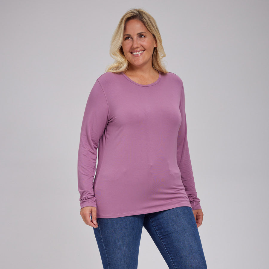 Womens Everyday Long Sleeve Crew Tee