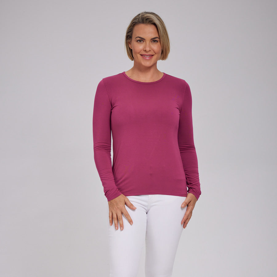 Womens Everyday Long Sleeve Crew Tee