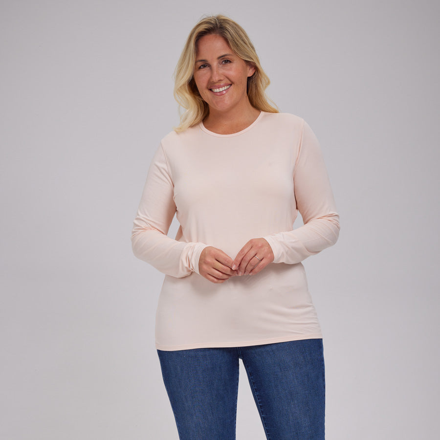 Womens Everyday Long Sleeve Crew Tee