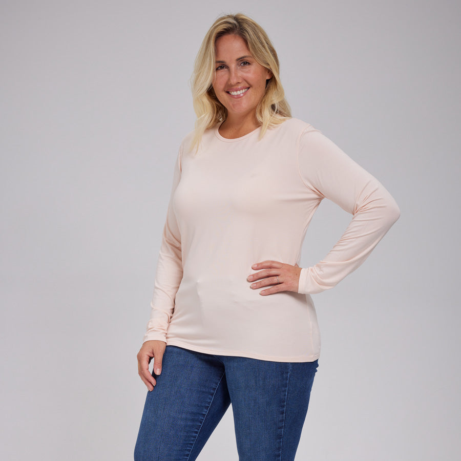 Womens Everyday Long Sleeve Crew Tee