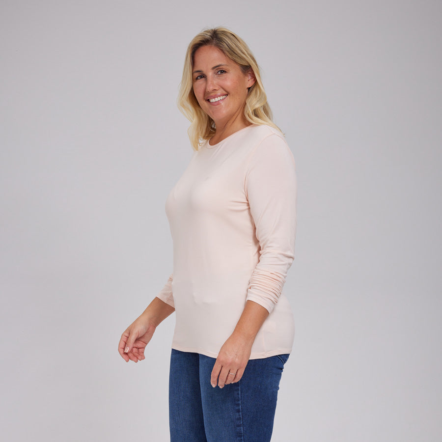 Womens Everyday Long Sleeve Crew Tee