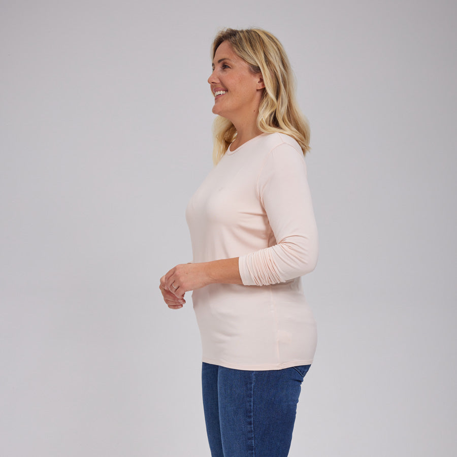 Womens Everyday Long Sleeve Crew Tee