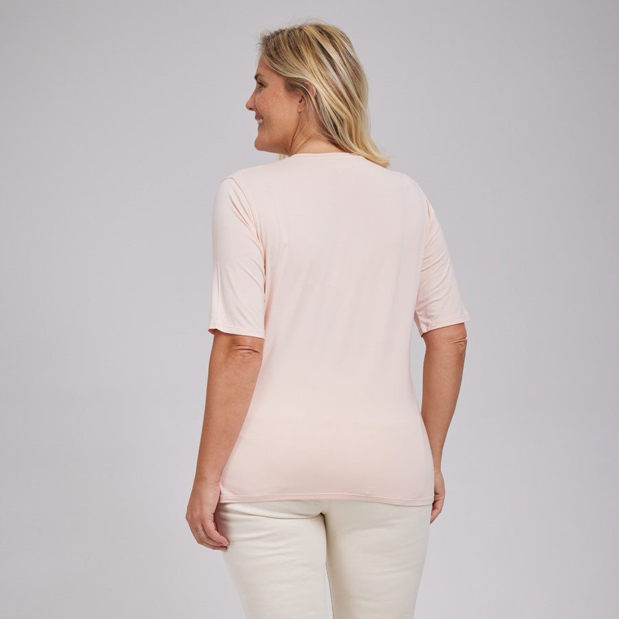 Womens Everyday Short Sleeve V-Neck Tee