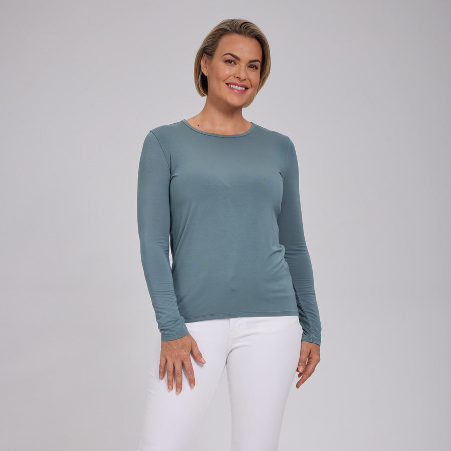 Womens Everyday Long Sleeve Crew Tee