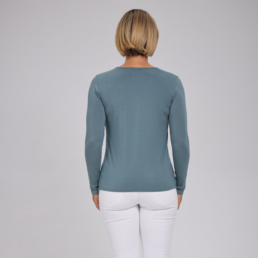 Womens Everyday Long Sleeve Crew Tee